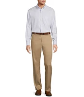Gold Label Roundtree & Yorke Non-Iron Long Sleeve Micro Houndstooth Dobby Sport Shirt