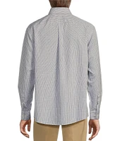 Gold Label Roundtree & Yorke Non-Iron Long Sleeve Micro Plaid Sport Shirt