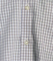 Gold Label Roundtree & Yorke Non-Iron Long Sleeve Micro Plaid Sport Shirt