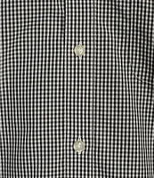 Gold Label Roundtree & Yorke Non-iron Long Sleeve Small Checked Print Sport Shirt