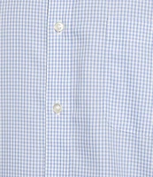 Gold Label Roundtree & Yorke Non-Iron Long Sleeve Small Checked Print Sport Shirt