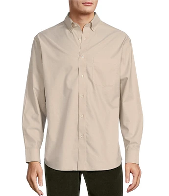 Gold Label Roundtree & Yorke Non-Iron Long Sleeve Solid Oxford Sport Shirt