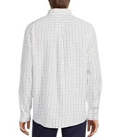 Gold Label Roundtree & Yorke Non-Iron Long Sleeve Windowpane Sport Shirt