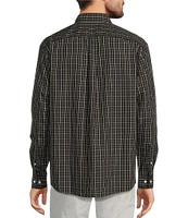 Gold Label Roundtree & Yorke Non-Iron Long Sleeve Windowpane Sport Shirt