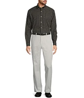 Gold Label Roundtree & Yorke Non-Iron Long Sleeve Windowpane Sport Shirt