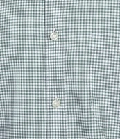 Gold Label Roundtree & Yorke Non-Iron Short Sleeve Gingham Print Sport Shirt