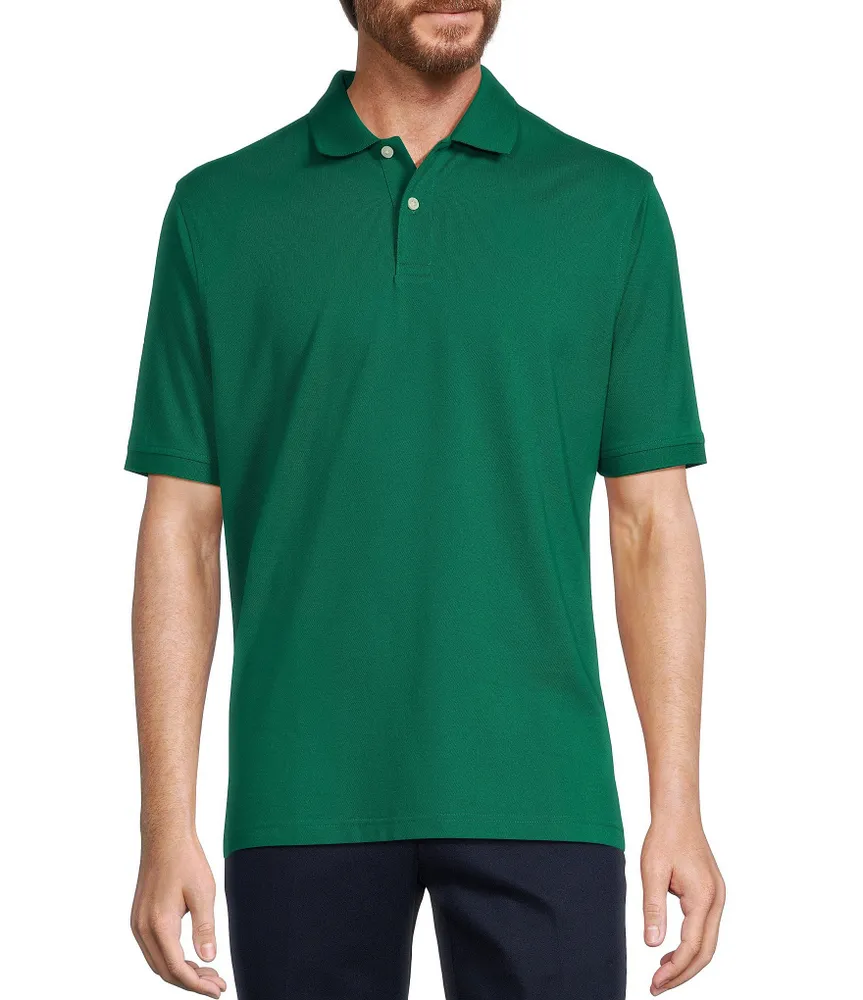 Gold Label Roundtree & Yorke Non-Iron Short Sleeve Solid Pique Polo Shirt