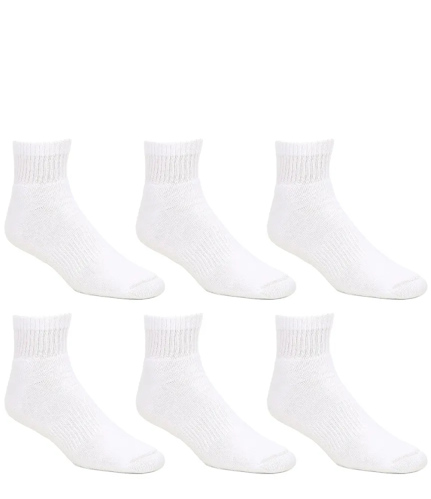 Gold Label Roundtree & Yorke Quarter Athletic Socks 6-Pack