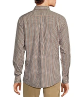 Gold Label Roundtree & Yorke Slim Fit Non-Iron Long Sleeve Checked Sport Shirt