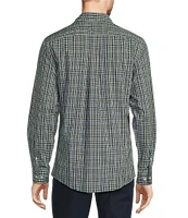 Gold Label Roundtree & Yorke Slim Fit Non-Iron Long Sleeve Medium Plaid Sport Shirt