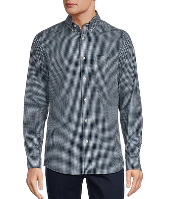 Gold Label Roundtree & Yorke Slim Fit Non-Iron Long Sleeve Small Check Sport Shirt