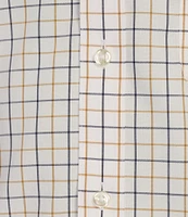 Gold Label Roundtree & Yorke Slim Fit Non-Iron Long Sleeve Windowpane Plaid Sport Shirt