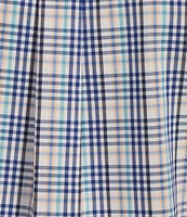 Gold Label Roundtree & Yorke Slim Fit Non-Iron Short Sleeve Plaid Pattern Sport Shirt