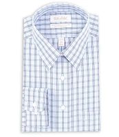 Gold Label Roundtree & Yorke Slim Fit Non-Iron Spread Collar Checked Dress Shirt