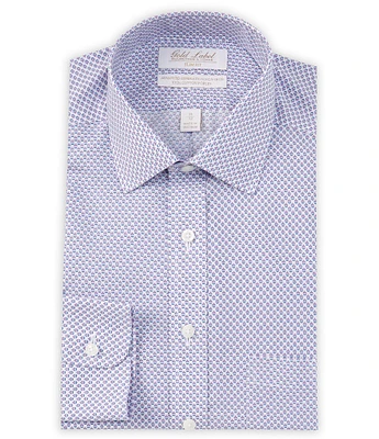 Gold Label Roundtree & Yorke Slim Fit Non-Iron Spread Collar Printed Dress Shirt