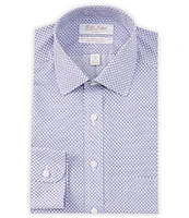 Gold Label Roundtree & Yorke Slim Fit Non-Iron Spread Collar Printed Dress Shirt