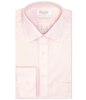 Gold Label Roundtree & Yorke Non-Iron Slim Fit Spread Collar Dress Shirt