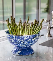 Golden Rabbit Enamelware Swirl Colander