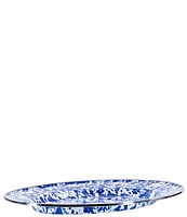 Golden Rabbit Enamelware Cobalt Swirl Oval Platter