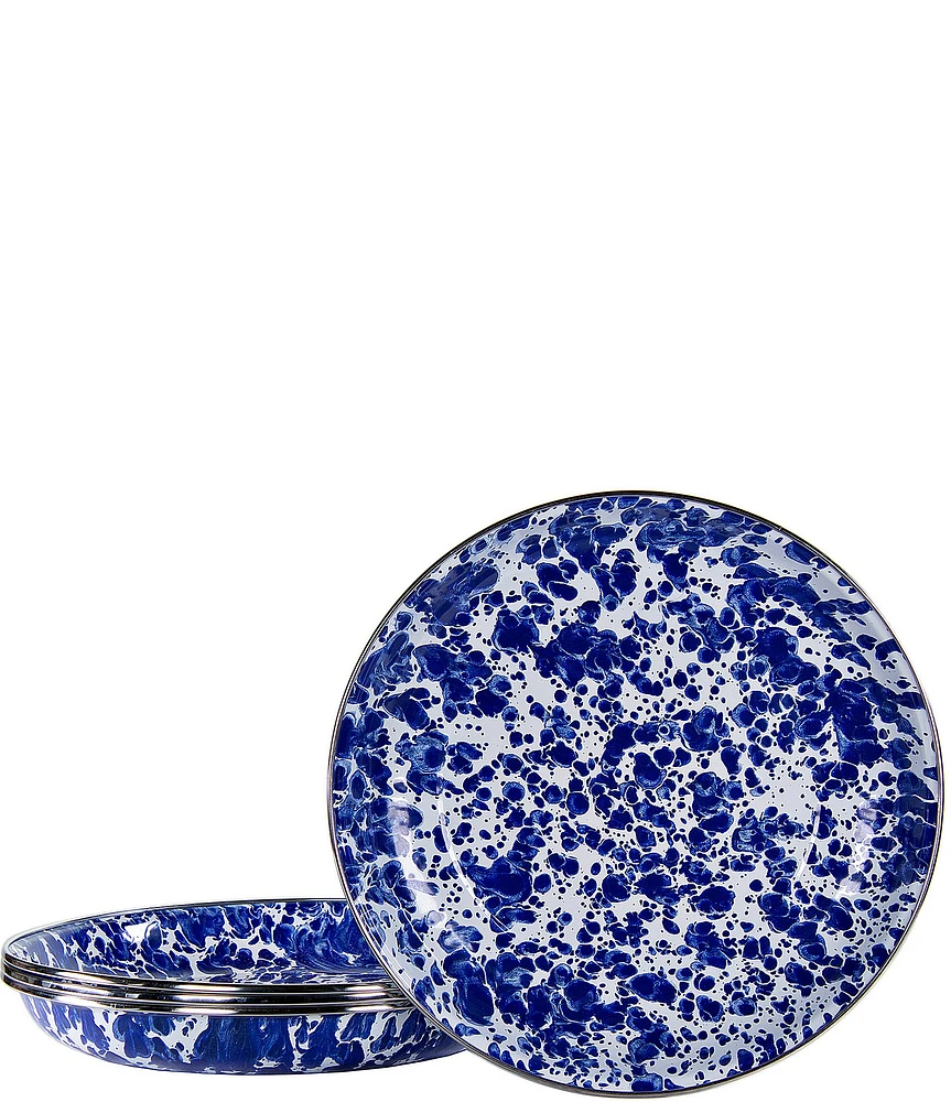 Golden Rabbit Enamelware Swirl Pasta Plates