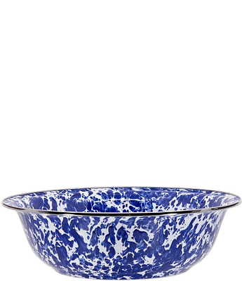 Golden Rabbit Enamelware Cobalt Swirl Serving Bowl