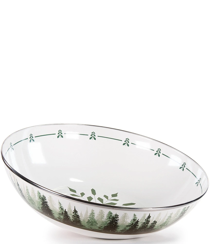 Golden Rabbit Forest Glen Serving Bowl