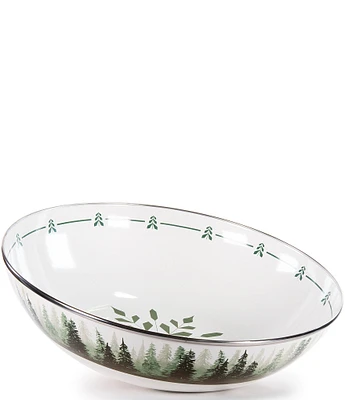 Golden Rabbit Forest Glen Serving Bowl