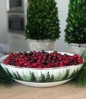 Golden Rabbit Forest Glen Serving Bowl