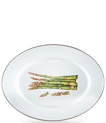 Golden Rabbit Enamelware Fresh Produce Oval Platter