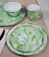 Golden Rabbit Enamelware Marbled Modern Monet Colander