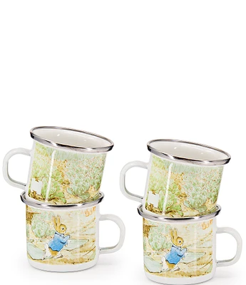 Golden Rabbit Enamelware Peter Rabbit™ Child Mugs, Set of 4