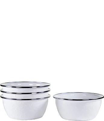 Golden Rabbit Enamelware Solid Texture Salad Bowls