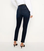 Good American Always Fits Good Legs Crop Denim Mid Rise Skinny Jeans