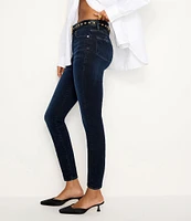 Good American Always Fits Good Legs Crop Denim Mid Rise Skinny Jeans