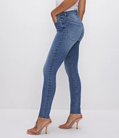 Good American Always Fits Good Waist Denim Ultra High Rise Skinny Jeans