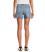 Good American Good 90s Mid Rise Carpenter Long Shorts