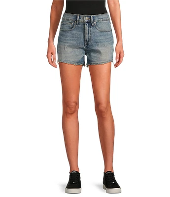 Good American Good 90s Mid-Rise Denim Shorts