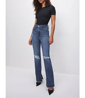 Good American Good Boy Inseam Slit Detail Jeans