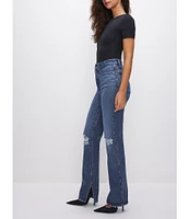 Good American Good Boy Inseam Slit Detail Jeans