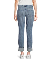 Good American Good Classic Mid-Rise Slim Straight Jeans