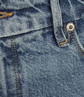 Good American Good Classic Mid-Rise Slim Straight Jeans