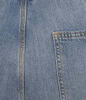Good American Good Ease Mid-Rise Wide-Leg Carpenter Jeans