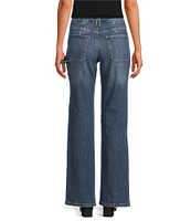 Good American Good Icon Mid-Rise Straight Carpenter Jeans