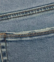 Good American Good Legs Mid Rise Cropped Mini Boot Jeans