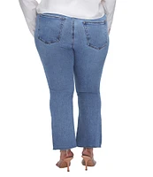 Good American Good Legs Plus Mid Rise Cropped Mini Boot Jeans