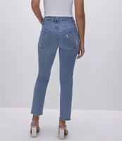 Good American Good Legs Straight Denim Split Pocket Jeans