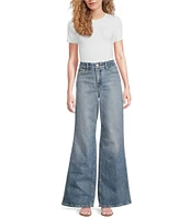 Good American Good Skate High Rise Wide Leg Jeans