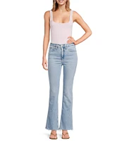 Good American Good Standard High Rise Kick Flare Jeans