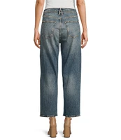 Good American Good Standard Mid Rise Straight Jeans