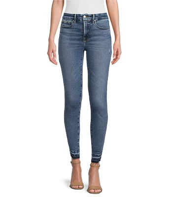 Good American Good Waist Crop Released Hem Jeans